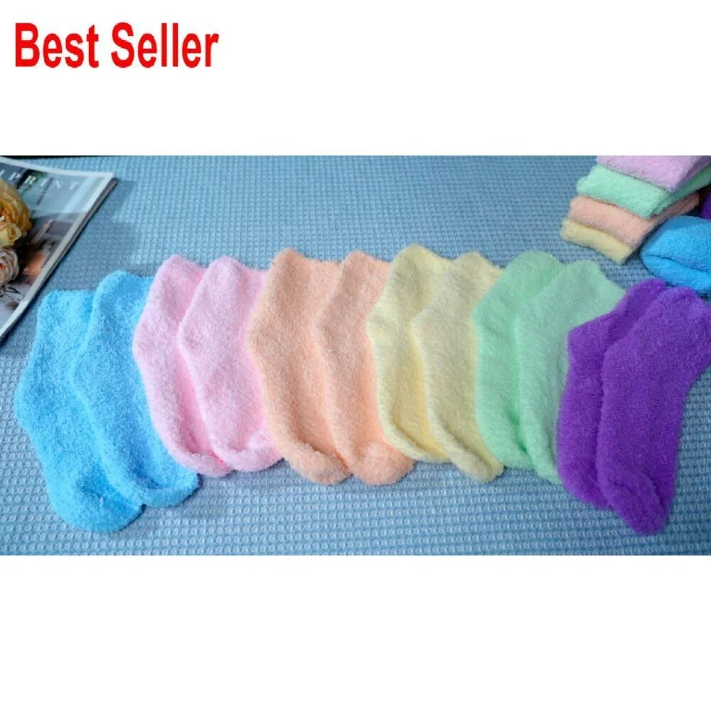 Fuzzy Socks Bulk 24 Pairs Winter Sleeping Slipper Socks Cozy Fleece Warm
